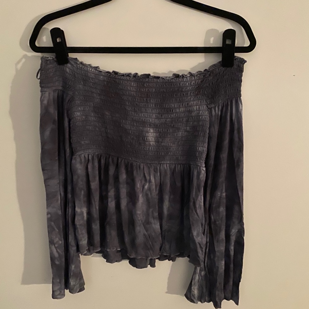 off the shoulder long sleeve top